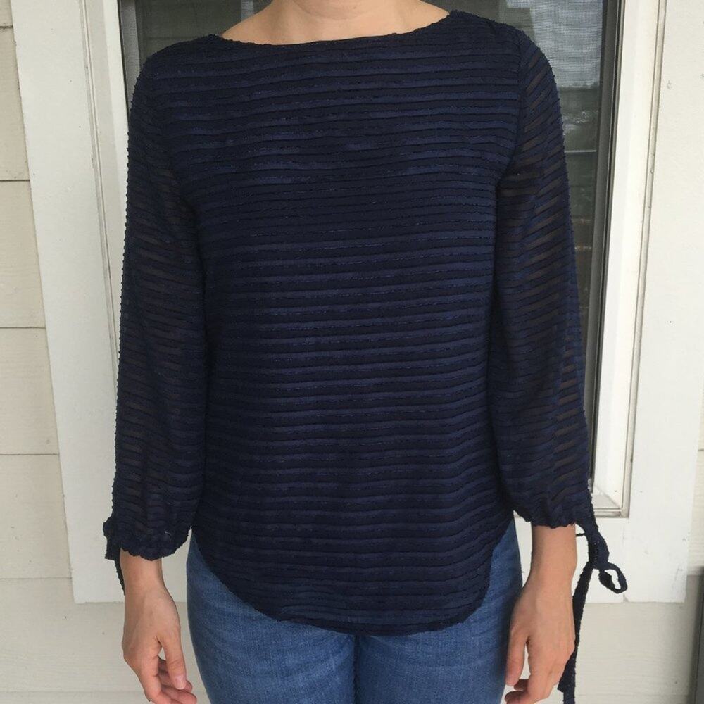 Banana Republic Dark Blue Blouse Size XS